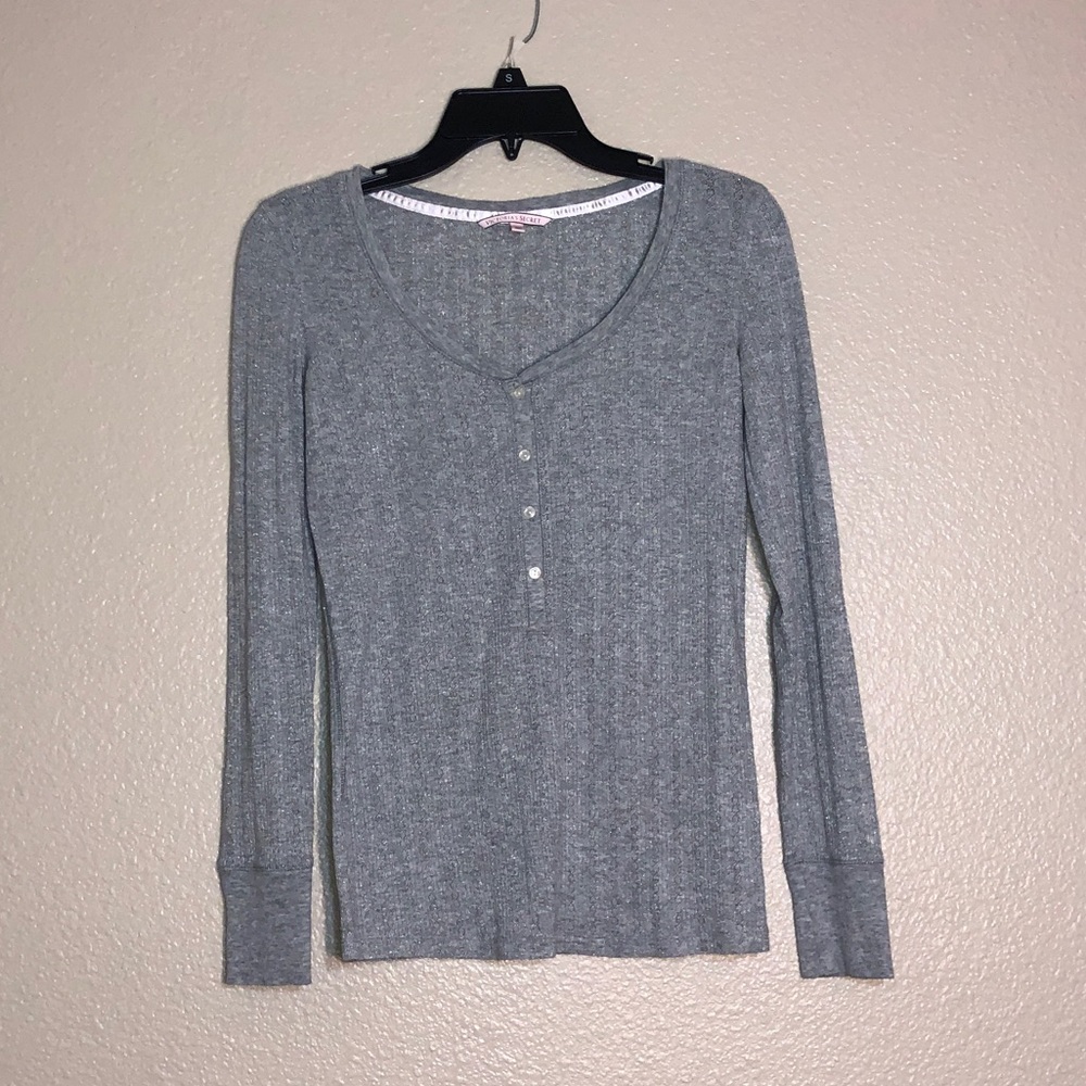 Victoria’s Secret Grey Long Sleeve Shirt